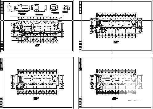 5层大学教学楼建筑施工CAD图纸 - 2