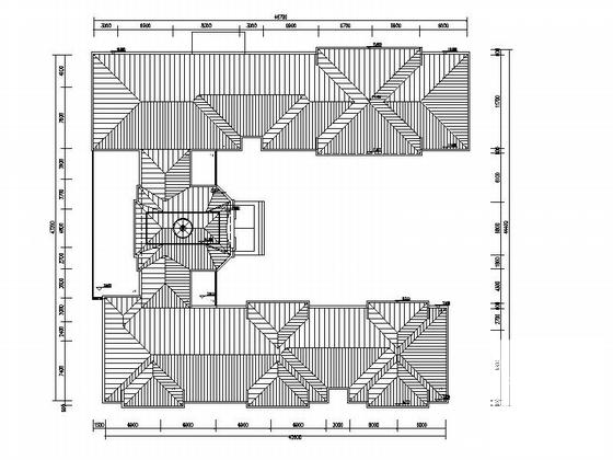 欧式风格3层幼儿园建筑CAD施工图纸(平面图) - 5