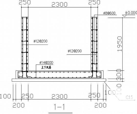 6层电梯钢框架结构CAD施工图纸（7度抗震）(平面布置图) - 2