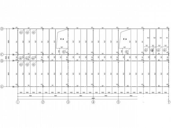 4层办公楼钢框架结构CAD施工图纸(楼承板) - 2