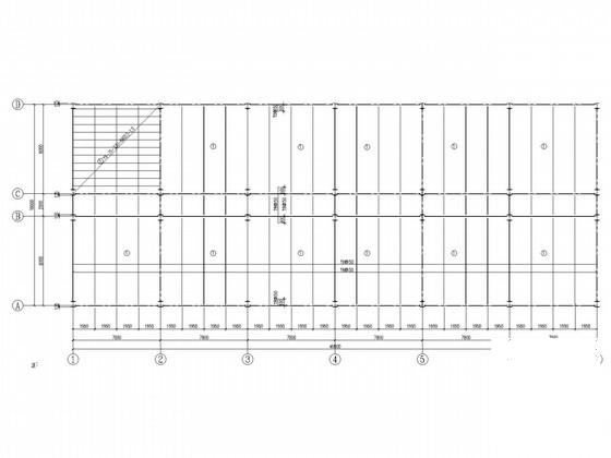 4层办公楼钢框架结构CAD施工图纸(楼承板) - 3