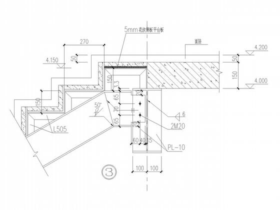 4层办公楼钢框架结构CAD施工图纸(楼承板) - 4