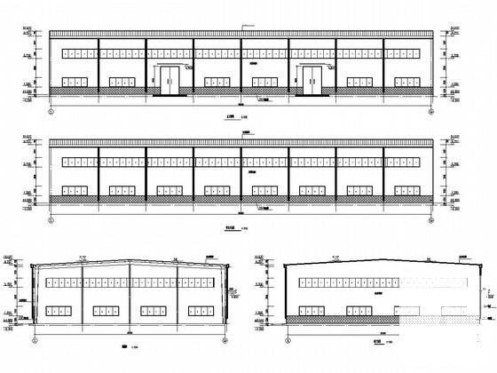 钢结构室内篮球馆结构CAD施工图纸（建筑图纸） - 1