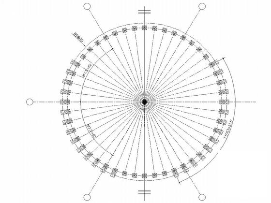 19.6米跨双层网壳结构CAD施工图纸（7度抗震） - 4