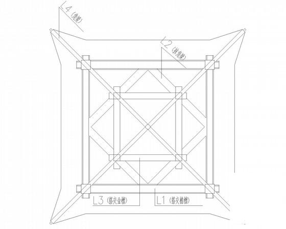 仿古休息亭结构CAD施工图纸（独立基础） - 2