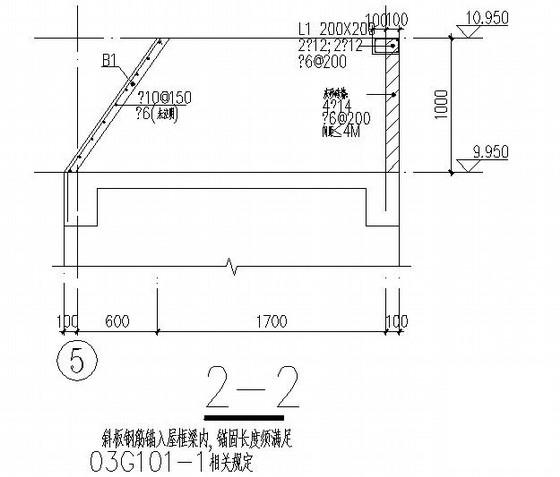 框架结构医院大门结构CAD施工图纸（桩基础）(平面布置图) - 3