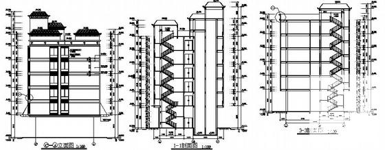 6层酒店设计方案建筑施工CAD图纸图纸 - 2