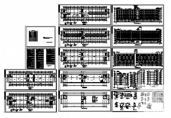 6层酒店设计方案建筑施工CAD图纸图纸 - 4