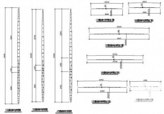 伞型膜结构结构CAD施工图纸 - 4