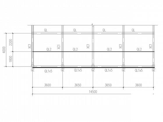 屋顶广告牌结构CAD施工图纸（6度抗震） - 3