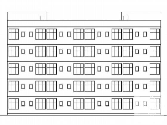 中学5层学生宿舍建筑施工CAD图纸 - 1