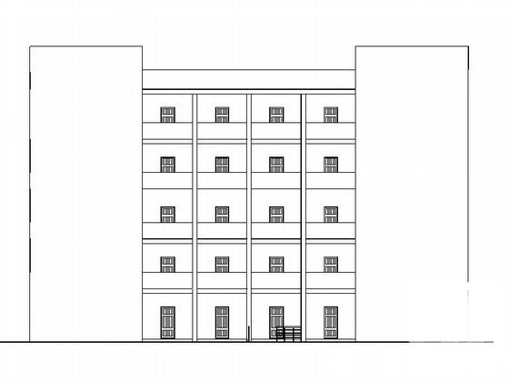 中学5层学生宿舍建筑施工CAD图纸 - 2