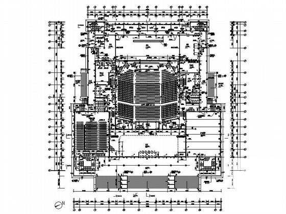 大学3层礼堂建筑CAD施工图纸 - 3