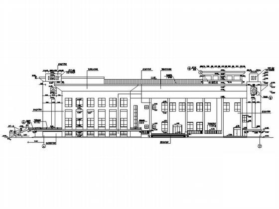 大学3层礼堂建筑CAD施工图纸 - 5