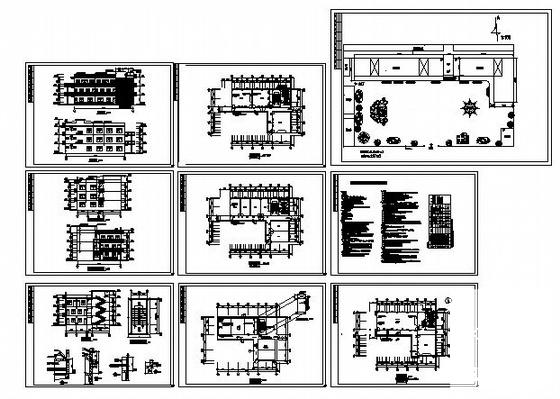 3层学校教学楼建筑CAD施工图纸 - 4