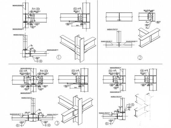 单层钢框架结构传达室结构CAD施工图纸（独立基础） - 3