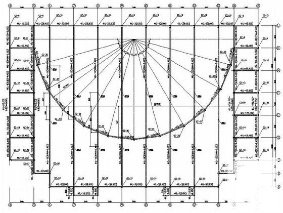 7°区钢结构藏羌艺术宫结构CAD施工图纸 - 3