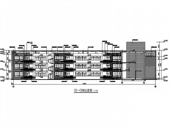 3层12班幼儿园托儿所建筑设计CAD施工图纸 - 2