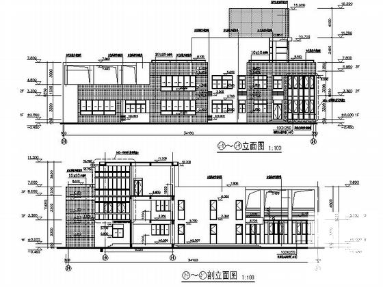 3层12班幼儿园托儿所建筑设计CAD施工图纸 - 4