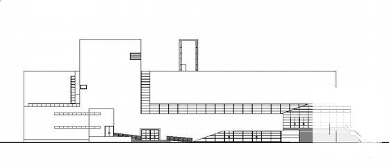 著名大学3层学术报告厅建筑施工CAD图纸(人防工程防护) - 1