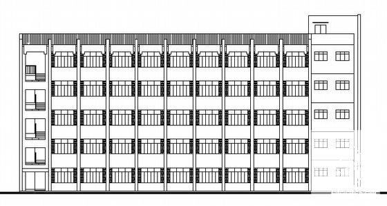 5层集美大学教学楼建筑施工CAD图纸(卫生间详图) - 1