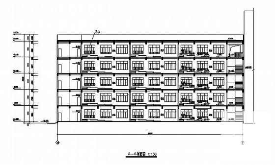 5层集美大学教学楼建筑施工CAD图纸(卫生间详图) - 2