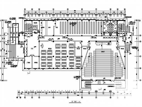 小学5层行政楼建筑施工CAD图纸(卫生间详图) - 3