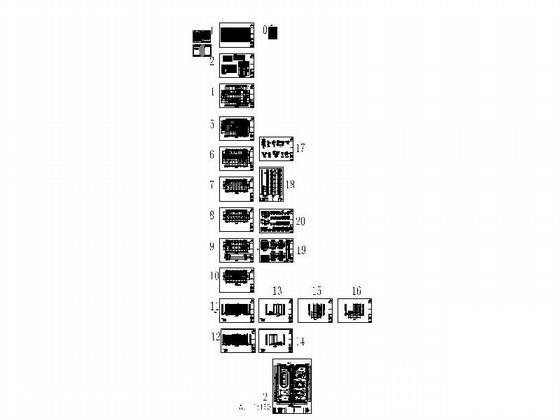 小学5层行政楼建筑施工CAD图纸(卫生间详图) - 5