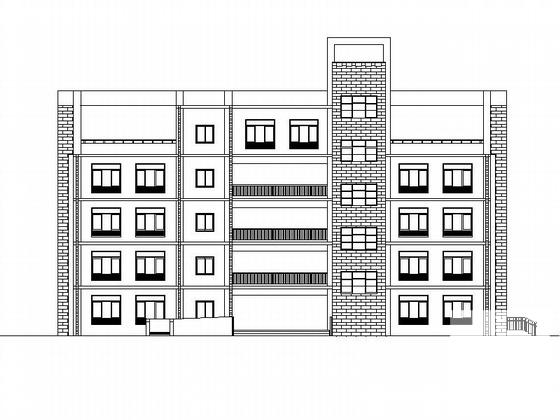 特殊教育学校5层教学综合楼建筑CAD施工图纸 - 1
