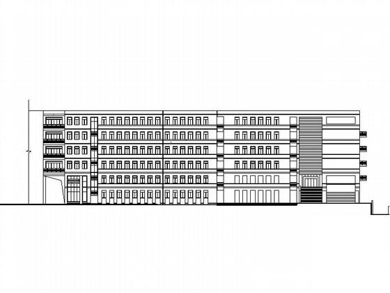 6层理工大学建筑系馆扩建建筑施工CAD图纸 - 1