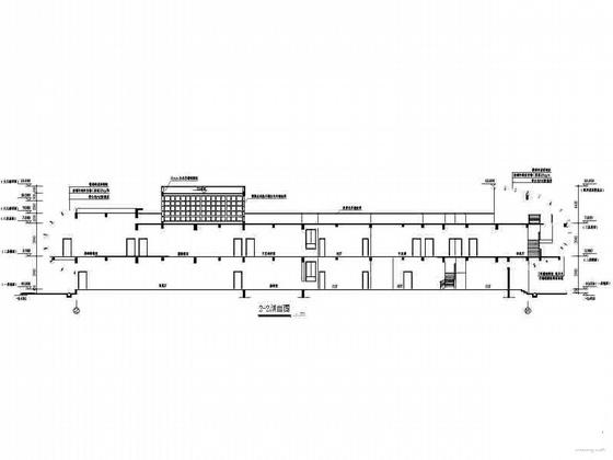儿童公园2层青少年活动中心建筑施工CAD图纸 - 2