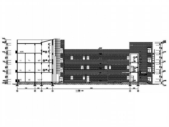 小学4层教学综合楼建筑施工CAD图纸(卫生间详图) - 2