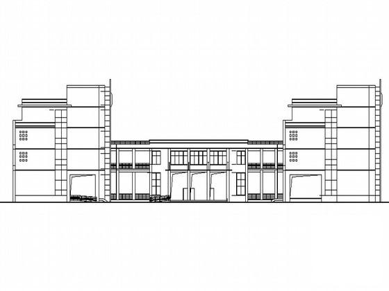 4层电视大学、广播专业学校新区1号2号实训楼建筑施工CAD图纸 - 1