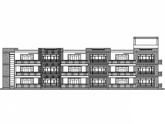 3层九班幼儿园建筑施工CAD图纸 - 1