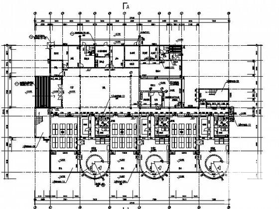 3层九班幼儿园建筑施工CAD图纸 - 3