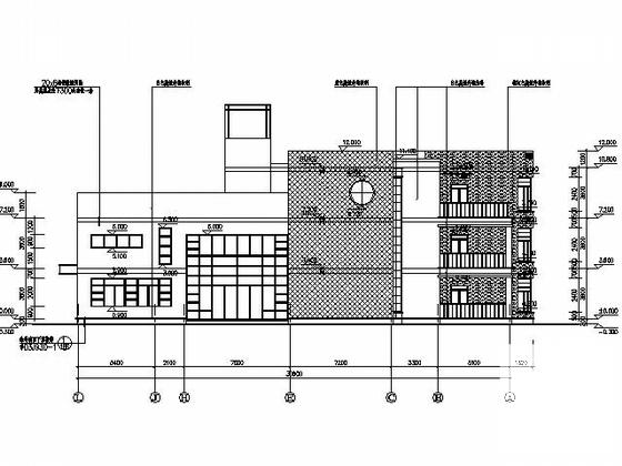 3层九班幼儿园建筑施工CAD图纸 - 4