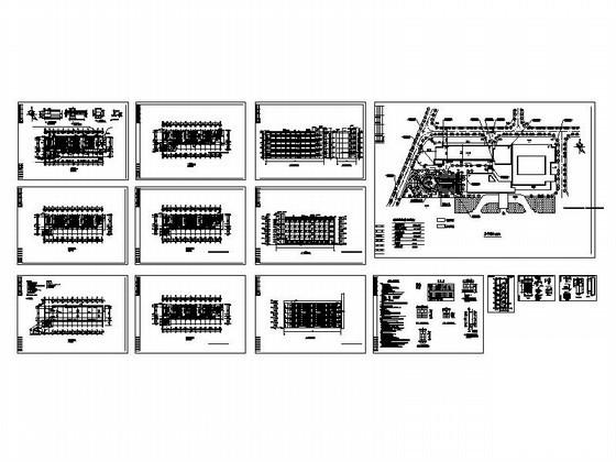 大学5层教学楼建筑扩初CAD图纸 - 4