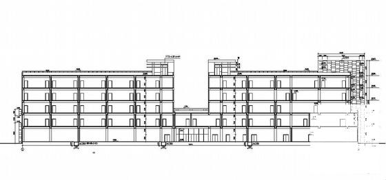 大学5层大学生活动中心建筑施工CAD图纸 - 2