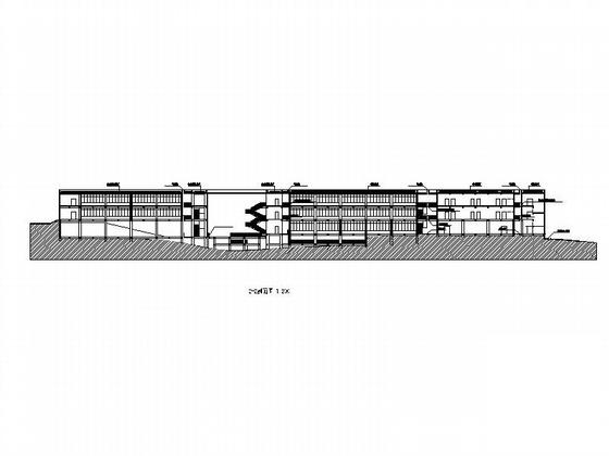 4层理工学院学生活动中心建筑施工CAD图纸(著名建筑师设计) - 1