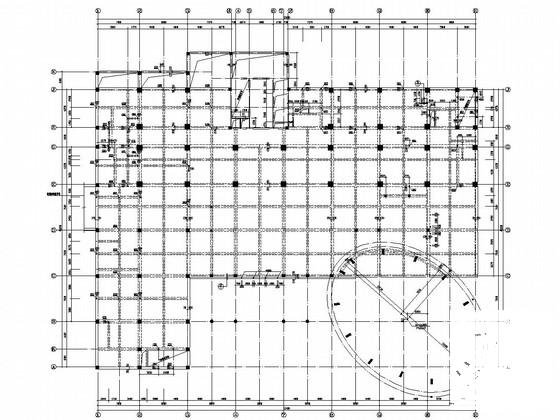 12层框剪结构商务综合楼结构CAD施工图纸（桩基础） - 2