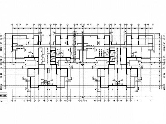 26层剪力墙结构住宅楼结构CAD施工图纸(人工挖孔灌注桩) - 1