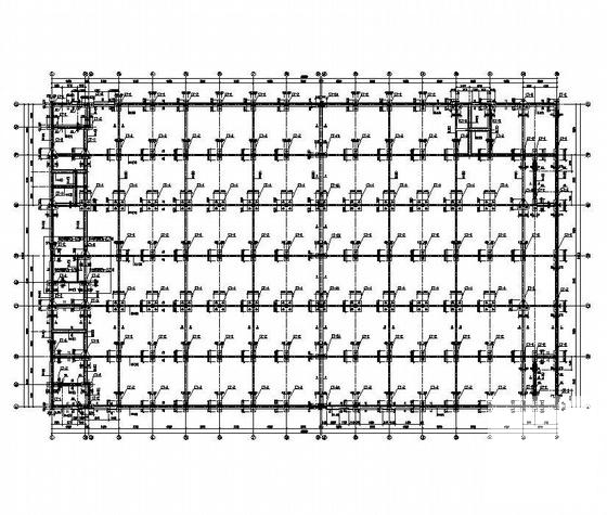 2层混凝土结构厂房建筑及结构CAD施工图纸 - 1