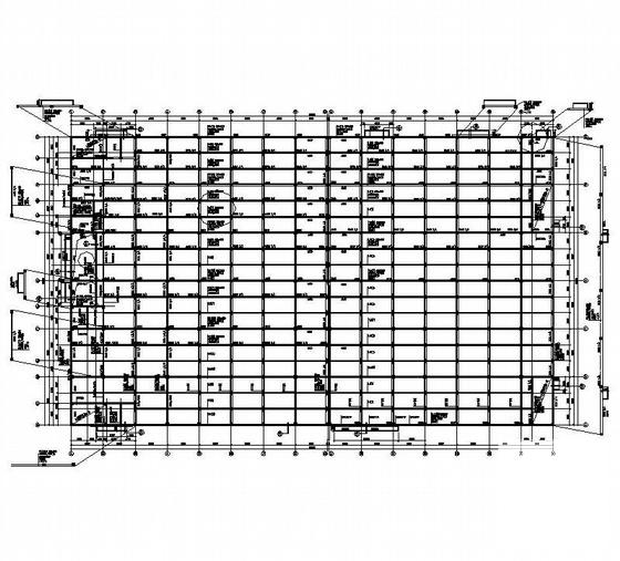 2层混凝土结构厂房建筑及结构CAD施工图纸 - 2