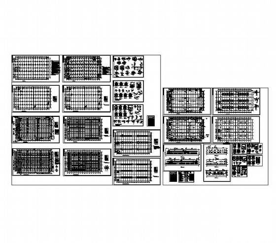 2层混凝土结构厂房建筑及结构CAD施工图纸 - 4
