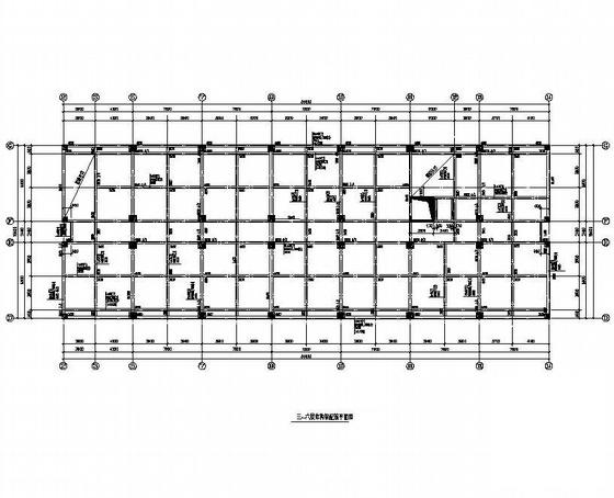 12层框架结构生产综合楼结构CAD施工图纸(平面布置图) - 4
