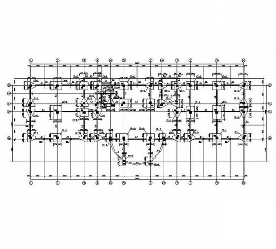 8层框架结构办公楼结构CAD施工图纸（预应力混凝土薄壁管桩） - 1
