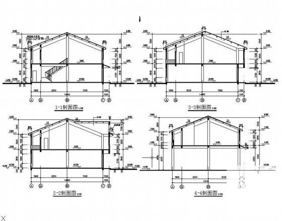 2层框架结构综合办公用房结构CAD施工图纸(柱下独立基础) - 2
