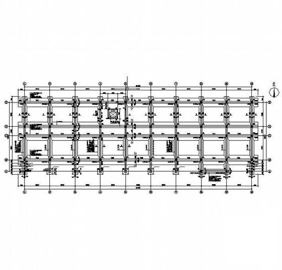 5层混凝土框架综合楼结构CAD施工图纸 - 1