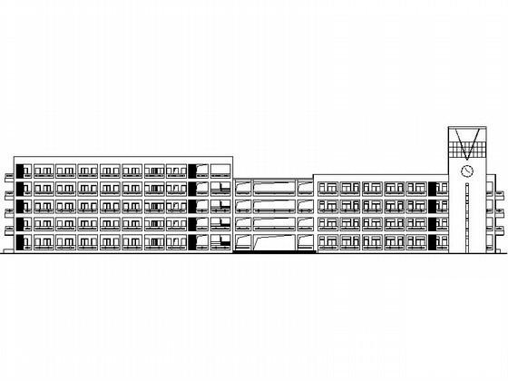 5层教学楼建筑施工CAD图纸 - 1