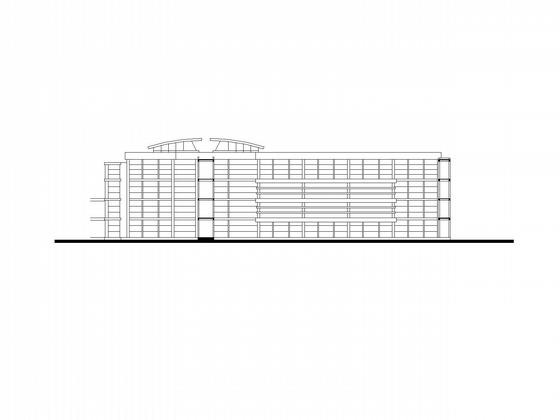 6层教学楼建筑CAD施工图纸(总平面图) - 5